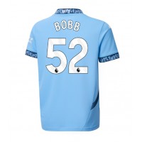 Manchester City Oscar Bobb #52 Hemmatröja 2024-25 Korta ärmar